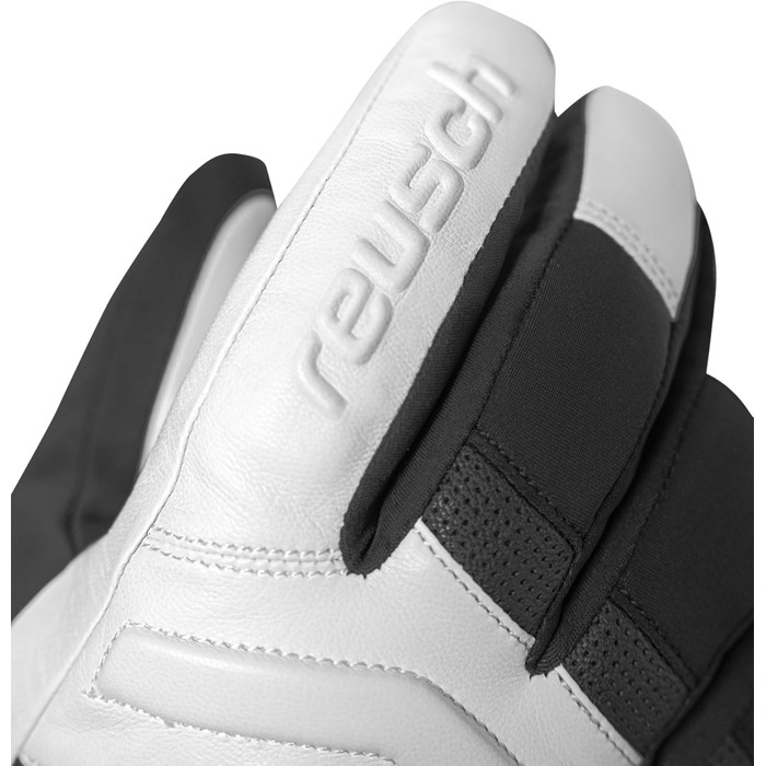 Reusch Jupiter Gore-TEX зимові утеплені водонепроникні вітрозахисні унісекс лижні рукавички для дорослих, чорні-білі-червоні, розмір 10.5