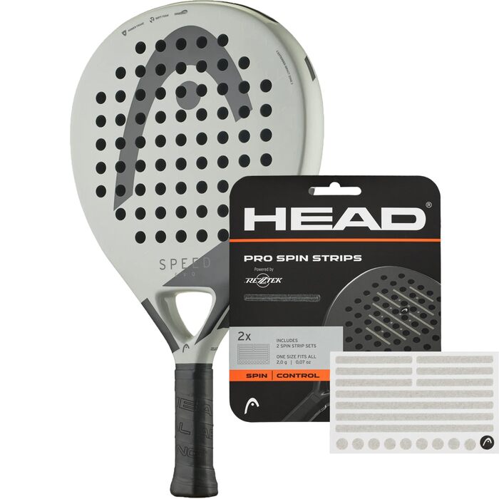 Комплект для падел-тенісу Head Evo Speed 2025 + Стрічки Rezztek Pro Spin для ракетки: Максимальне обертання та контроль