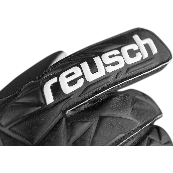 Воротарські рукавички Reusch Attrakt Starter Solid Junior (Чорні, Розмір 5) для дітей та підлітків | Зчеплення, стабільність, тренування, Kunstrasen/Naturrasen/Hartplatz