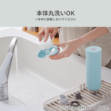 Термос-бутилка Zojirushi SM-SF36-AD, 360 мл, нержавіюча сталь, пряме пиття, з кнопкою відкривання, синій