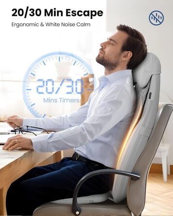 Крісло-масажер Comfier Shiatsu з підігрівом та функцією глибокого масажу, 2D/3D, для дому та офісу