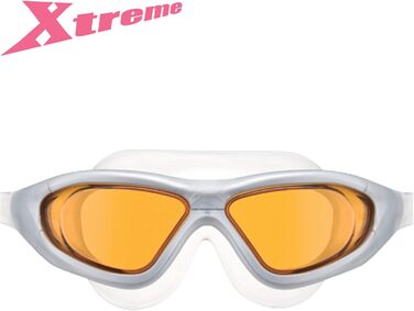 Окуляри для плавання View Xtreme коричнево-сріблясті, антифог, захист від UV