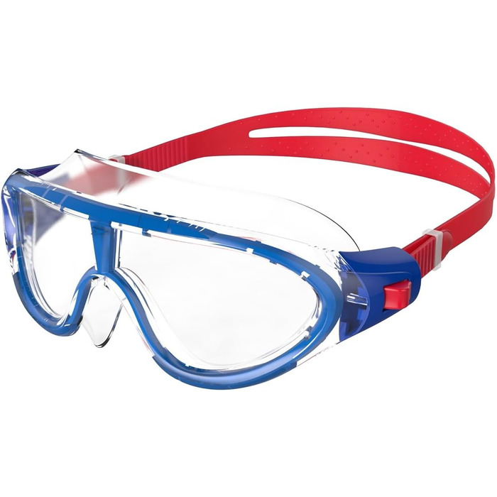 Дитячі плавальні окуляри Speedo Biofuse Rift, маска для плавання, антифог, антипотік, сині/помаранчеві, універсальний розмір