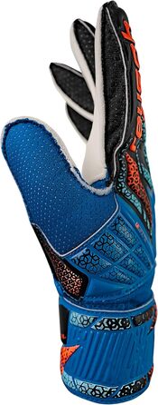 Воротарські рукавички Reusch Attrakt Solid Junior - дитячі, для футболу, блакитно-помаранчеві, розмір 6