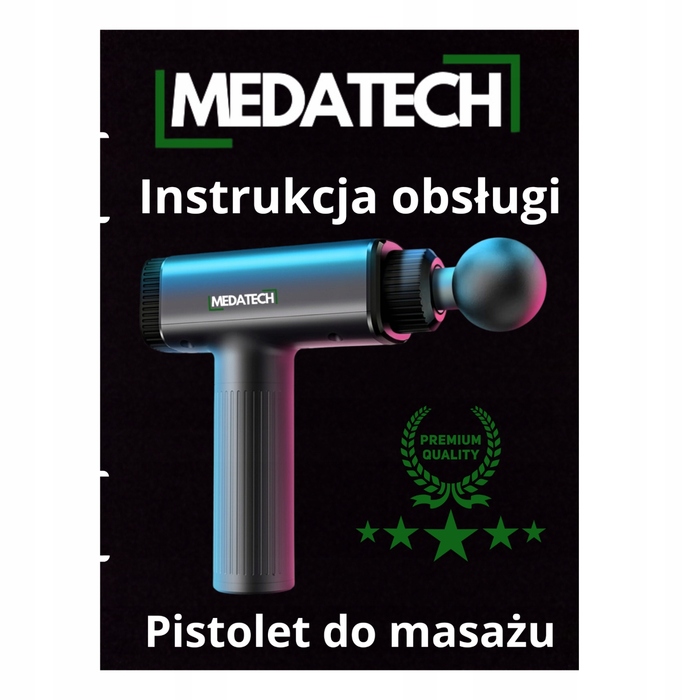 Перкусійний масажер Medatech M703 Massage Gun — масажер для спини та всього тіла
