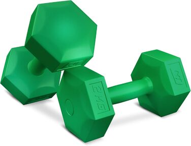Гантелі Hop-Sport пластикові 2x2 кг, шестигранні, для домашнього та фітнес тренувань