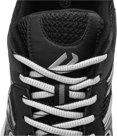 Чоловічі бігові кросівки Mombasa з дихаючого сітчастого матеріалу та зчепною підошвою. Білі (43 EU, Чорний)