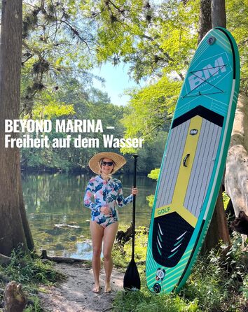 Надувна SUP-дошка BEYOND MARINA 320x81x15 см з веслом, сидінням, насосом і рюкзаком для водних видів спорту