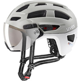 Велосипедний шолом Uvex Finale Visor з LED-ліхтарем, міський, унісекс, захисний, фільтр категорії 1