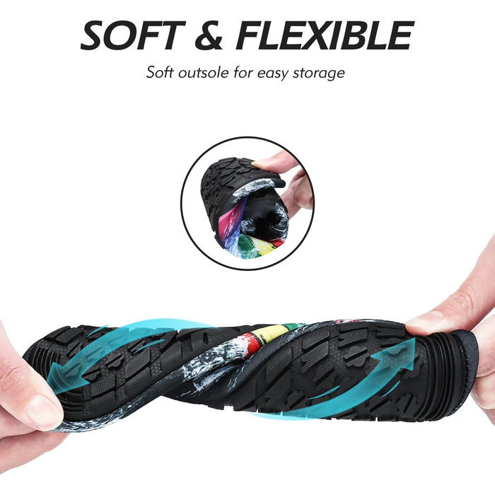 Чоловічі та жіночі аквашузи SAGUARO для плавання та відпочинку на природі, швидковисихаючі, розмір 37-47 EU, в клітинку