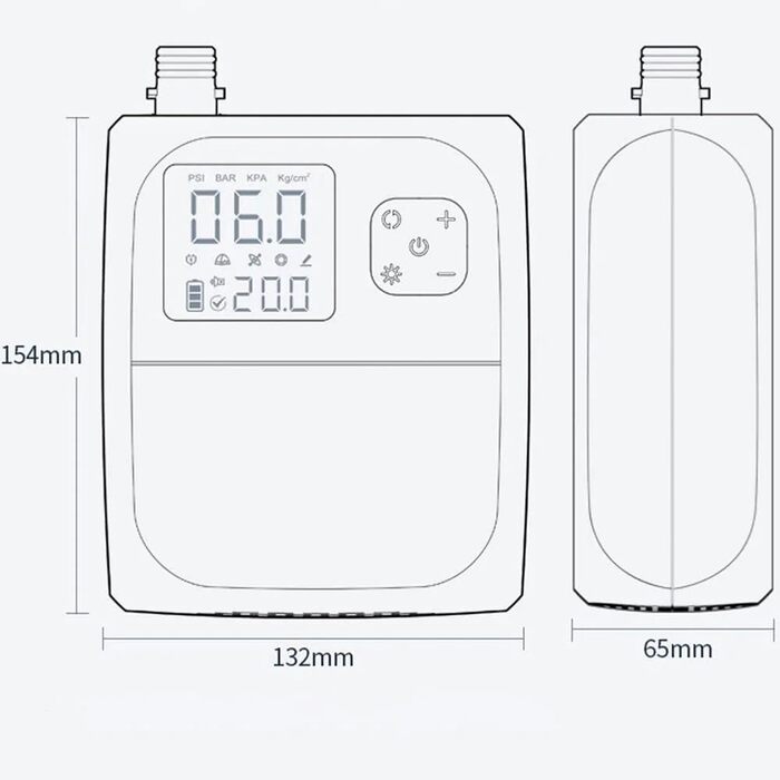Електричний надувний насос 8000mAh з акумулятором для SUP, матраців, човнів, басейнів та іграшок у воді