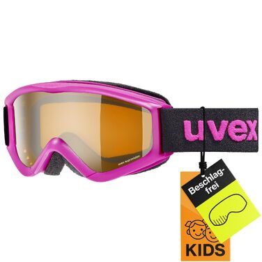 Дитячі плавальні окуляри uvex speedy pro з антифогом та захистом від UV (pink/lasergold, Gen. 1)