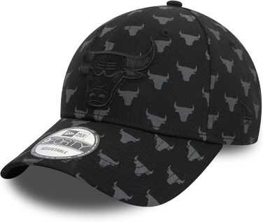 Кепка New Era NBA 9Forty Chicago Bulls, регульована, з вигнутим козирком, офіційний логотип, універсальний розмір