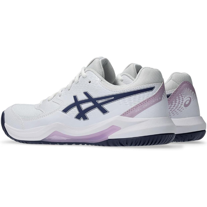 Жіночі тенісні кросівки ASICS Dedicate 8 Біло-срібні (41.5 EU)