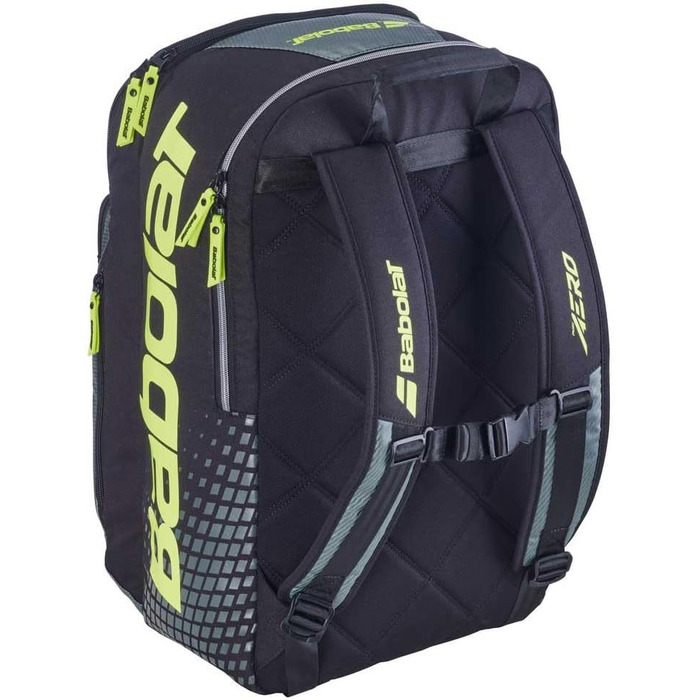 Рюкзак для тенісу Babolat Pure Aero Metallic Grau/Schwarz/Fluo Gelb