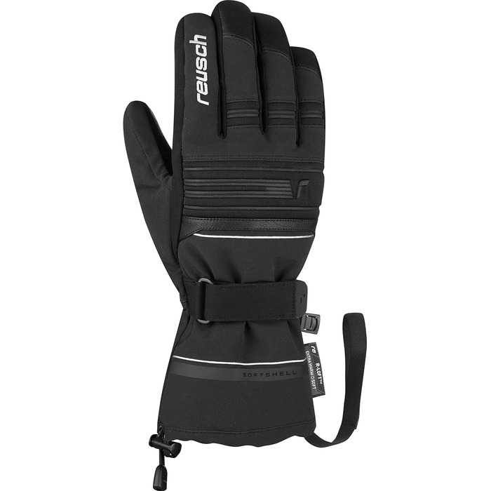 Жіночі лижні рукавички Reusch Kondor R-tex Extra, водонепроникні, дихаючі, утеплені, чорні, розмір 10