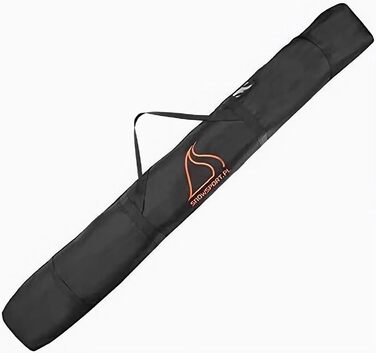 Чохол для двох пар лиж SnowSport Prestige, товста підкладка, для лиж і палиць, підходить для подорожей літаком, автобусом, авто