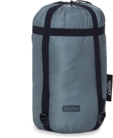 Сплячий мішок Qeedo Fluffy 0 Daunen - 4 сезони, комфортна температура 0°C, RDS-сертифікат (Сірий, M)