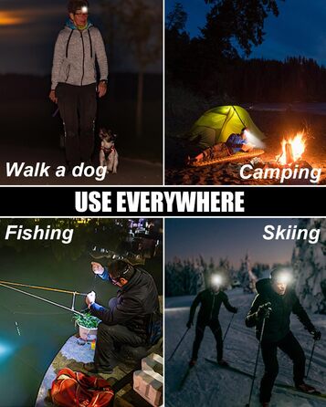 Налобний ліхтар Superheller 18000 Lumen з 8 LED, 8 режимів, червоним сигналом, USB, водонепроникний, для роботи, відпочинку, кемпінгу, риболовлі