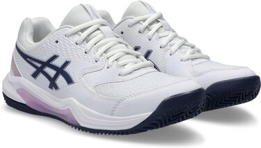 Жіночі тенісні кросівки ASICS Dedicate 8 Clay - блакитний, жовтий, білий, індиго, туманний (40.5 EU)