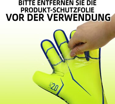Футбольні воротарські рукавички Torwarthandschuhe: гарне зчеплення, розміри 6-10, для дітей, підлітків та дорослих, зелені