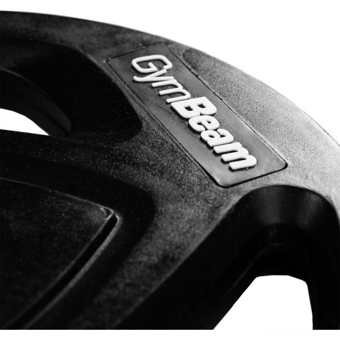 Диск для штанги GymBeam IRON 10 кг, чавунний, 51 мм, з гумовим покриттям, для силових тренувань, антикорозійний