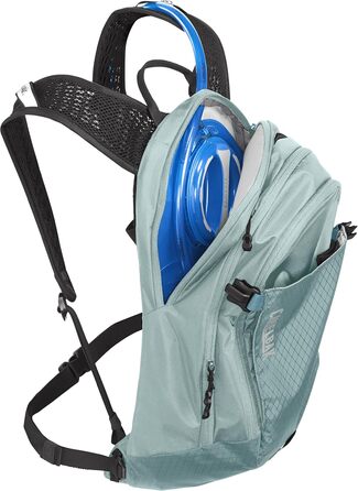 Жіночий гідраторний рюкзак CamelBak M.U.L.E. 12 для маунтбайку, магнітна застібка, 2,8 л, синій/чорний