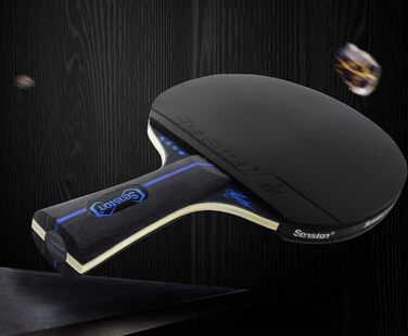 Набір тенісних столів Senston: 2 ракетки та 3 м'ячі, для 2 гравців, чорний колір