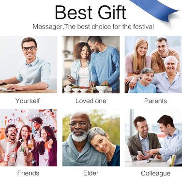 Масажер для спини, шиї та плечей Myunx Shiatsu з підігрівом - електричний 4D масажер для глибокого розминання спини, шиї та плечей. Чудовий подарунок для жінок, чоловіків, мами та тата