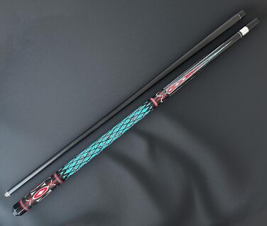 Професійний більярдний кий AzureFlare 20 oz з кейсом, канадський клен, 13 мм наконечник, 147,3 см, вага 18,19,20,21,22 г, колір: синій, чорний, червоний, сірий, зелений