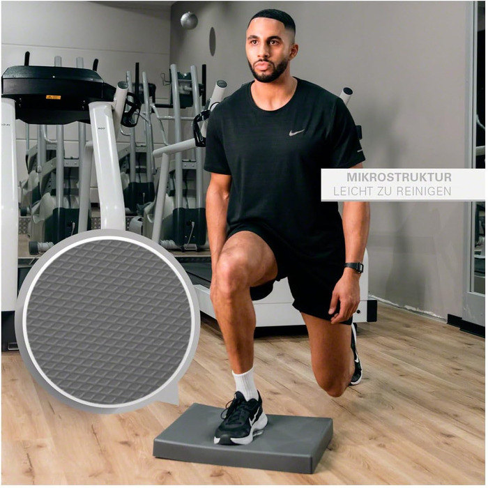 Балансувальна платформа Sport-Tec, тренажер для координації та рівноваги, антрацит, 49x39x5,5 см