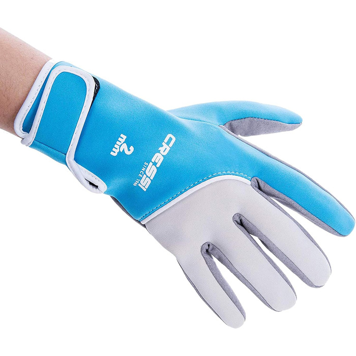 Рукавички для водного спорту Cressi Tropica Amara/Neopren 2 мм (Синій/Сірий, S)