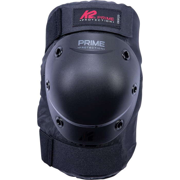 Захисний комплект K2 Prime для чоловіків, наколінники, налокітники, захист зап'ястя, чорний-червоний, розмір M (наколінники: A:34-38 см, B:31-34 см / налокітники: A:22-25 см, B:21-24 см / зап'ястя: A:19-21 см, B:16-18 см)