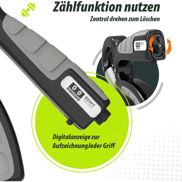 Набір для тренування зап'ястя 2 шт. Handtrainer, 5-60 кг, для спортсменів та реабілітації, FC0101 (темно-сірий)