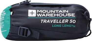 Сплячий мішок Mountain Warehouse Traveller 50 - блакитно-зелений, 220 x 80 x 50 см
