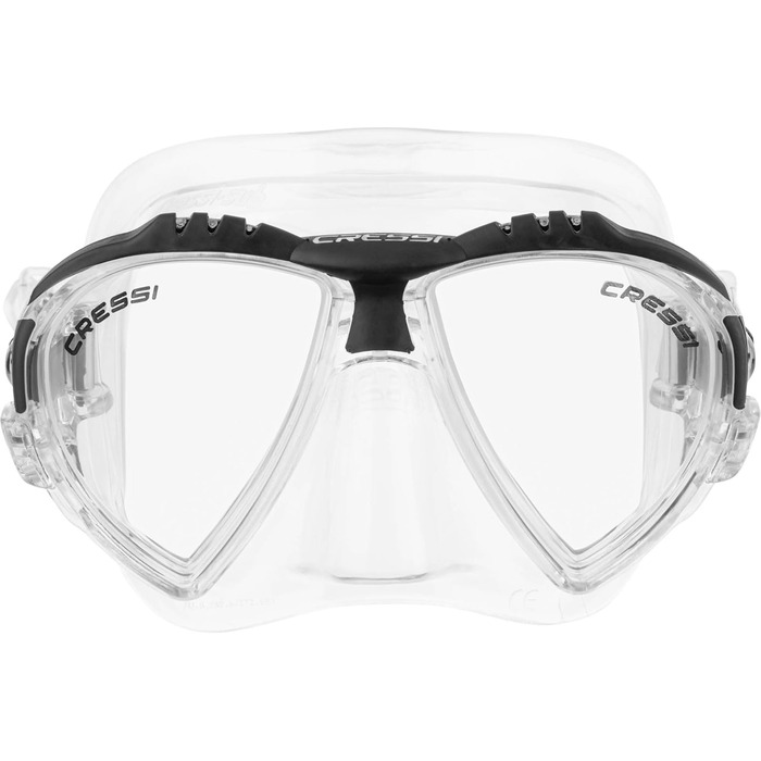 Маска для снорклінгу та дайвінгу Cressi Matrix (Комплект: маска + трубка Gamma) – унісекс, прозора/чорна