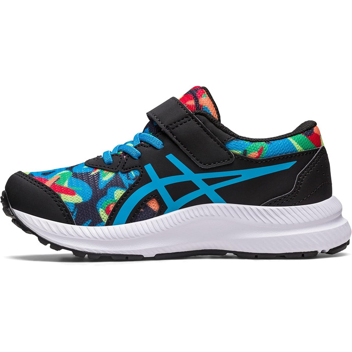 Дитячі кросівки ASICS Contend 8 PS Print - чорний/інзелблау, 35 EU