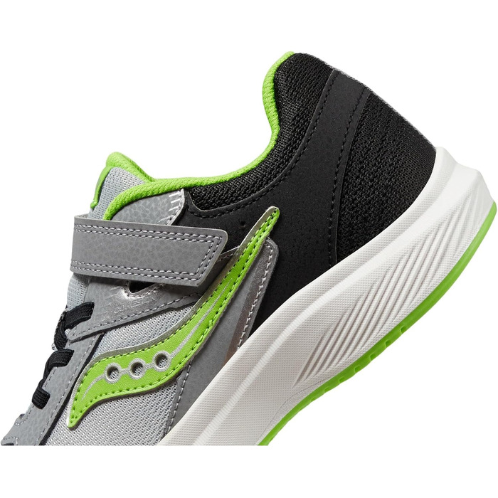 Дитячі кросівки Saucony Cohesion KDZ A/C (Маленькі та Великі розміри) 27 EU, Чорний, Сірий, Зелений