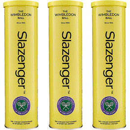 Тенісні м'ячі Slazenger WIMBLEDON 12 шт. у металевій банці