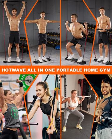 HOTWAVE Push Up Board 20-в-1: Портативна складна дошка для віджимань, професійний тренажер для чоловіків і жінок, домашній спортзал, універсальні ручки для підлоги