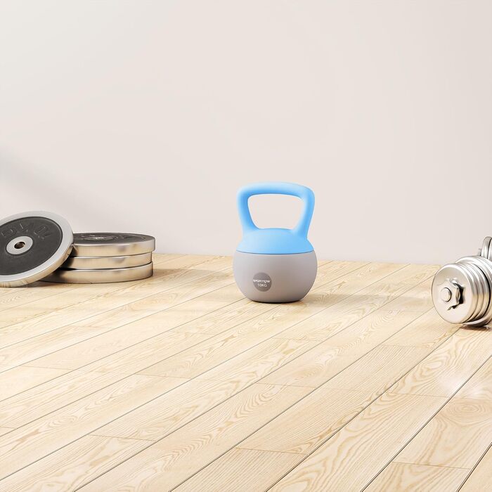 Гантель SportNOW Soft Kettlebell 10 кг з нековзним ручним захватом для тренувань у залі та дому