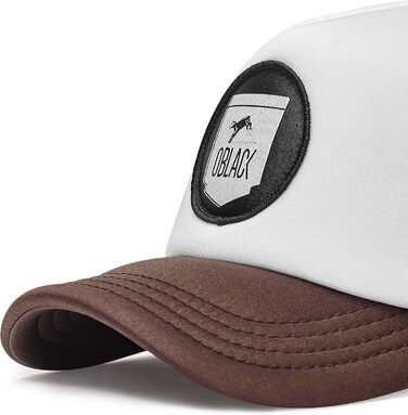 Чоловіча бейсболка-тракер Oblack Classic Total Black, коричнева, універсальний розмір