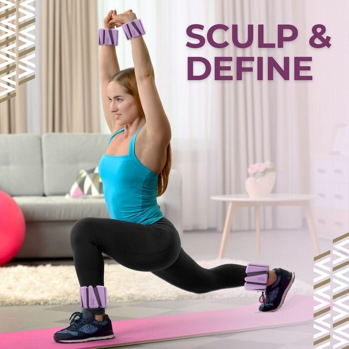 Ваги для рук та ніг Swiss Activa+ для жінок: регульовані ваги для зап'ястя та щиколотки, високоякісне обладнання для гімнастики