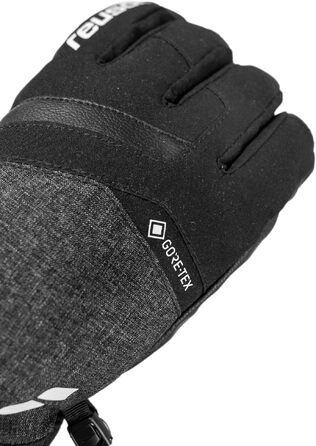 Герметичні гірськолижні рукавички Reusch Gore-TEX унісекс Softshell, чорно-сірі, розмір 7.5