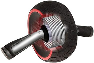 Ролик для преса IRON GYM IRG013 Speed Abs, тренажер для преса, 9,4x3,6x7,9 см, чорний/червоний
