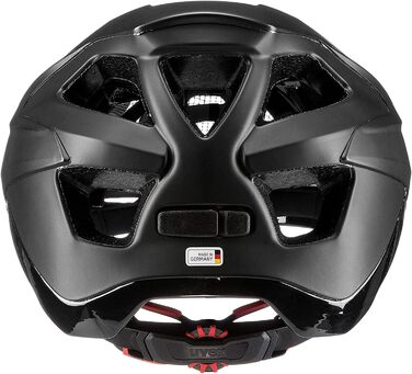 Велошолом Uvex Quatro Integrale чорний матовий, надлегкий, для MTB, універсальний розмір 56-61 см, регульований козирок, для жінок і чоловіків