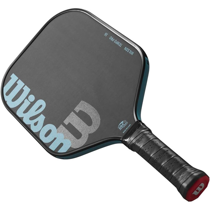 Піклбол ракетка Wilson Tempo Pro 16 з вуглецевого волокна, широка, для піке́лболу, для чоловіків і жінок, для просунутих гравців