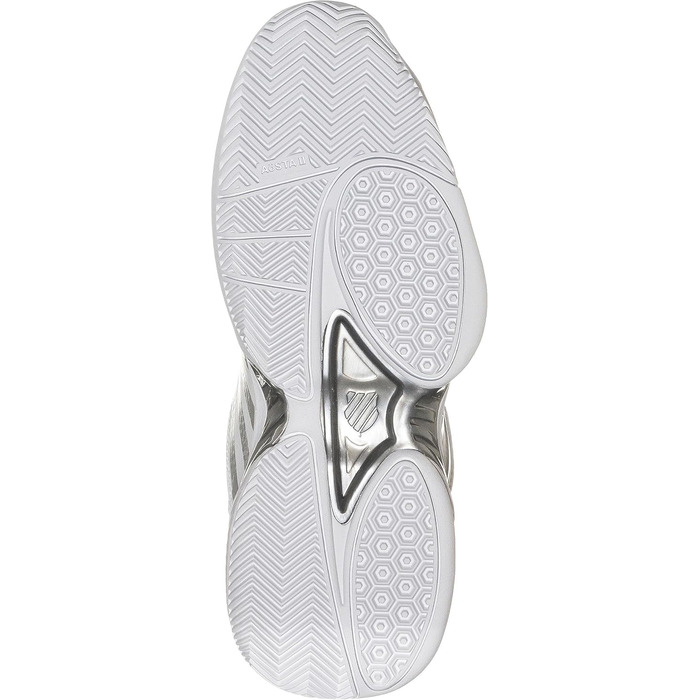 Жіноче тенісне взуття K-Swiss Receiver VT, 39 EU, білий, Vapor Blue, срібло