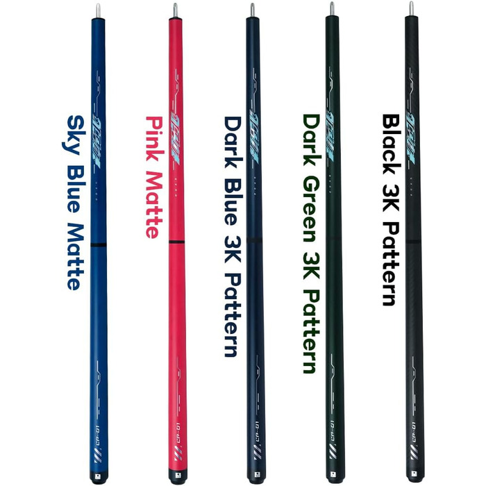 Little Monster Karbonfaser Break & Jump Queue (3 частини), 553 г, 12.9 мм, з чохлом, синій, темно-синій