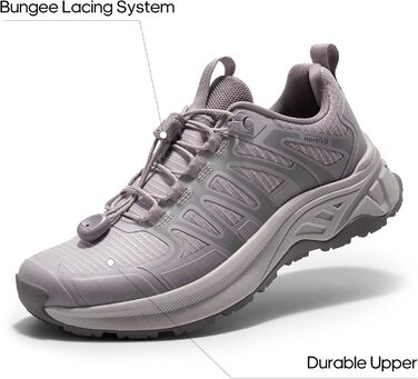 Черевики для піших прогулянок NORTIV 8 для жінок, легкі, для хайкінгу, кемпінгу та відпочинку, розмір 40 EU, світло-фіолетовий